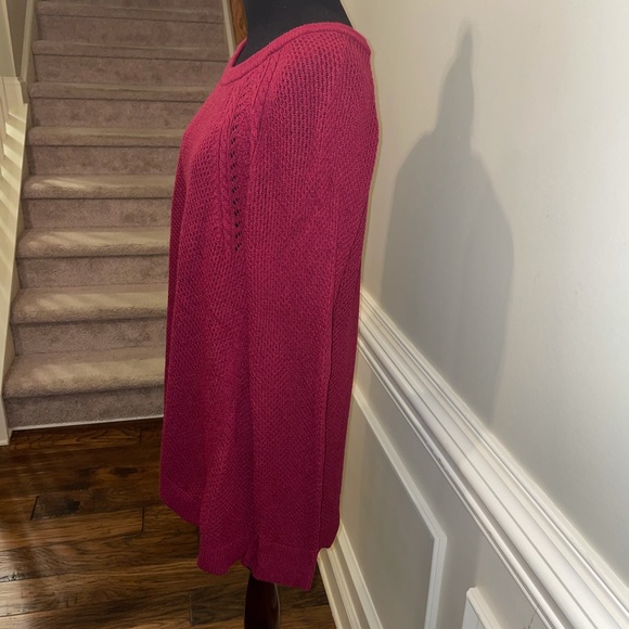 LOFT Cable Shoulder Sweater - Picture 4 of 9